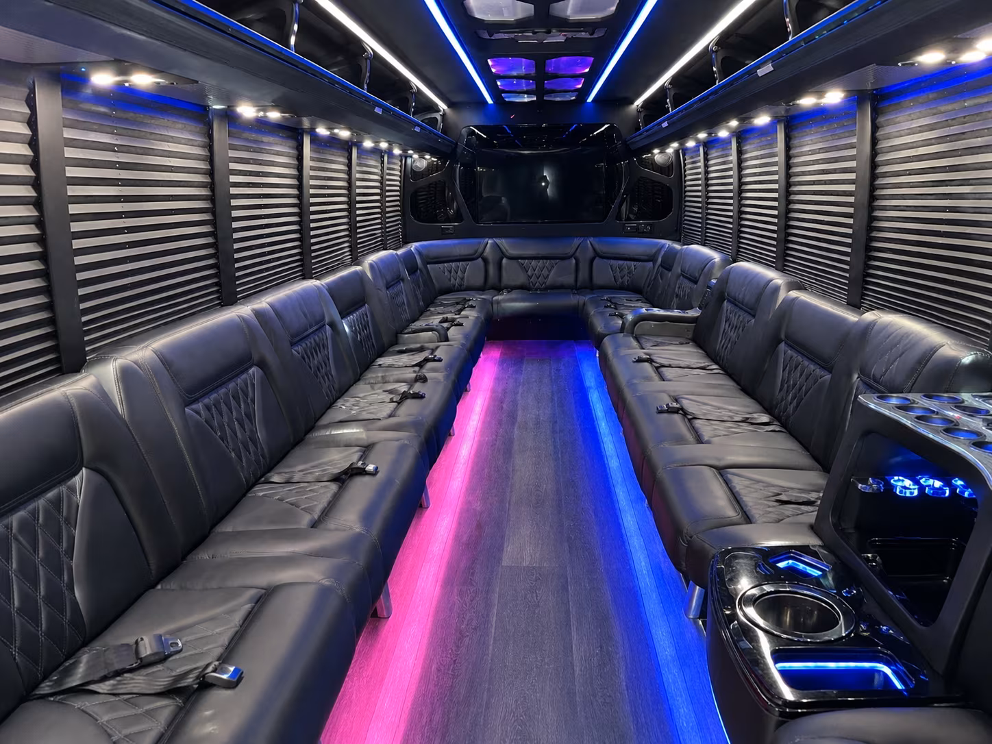 28 Passenger Party Bus Inside