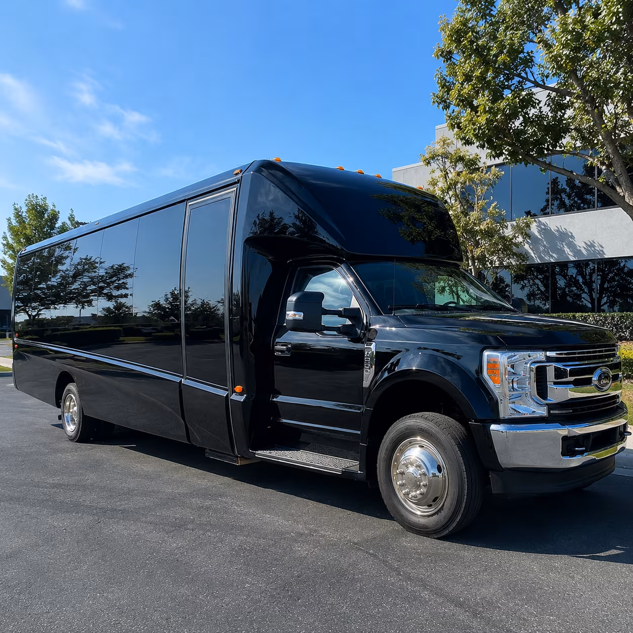 Tacoma Airport Shuttle & Transportation party bus exterior