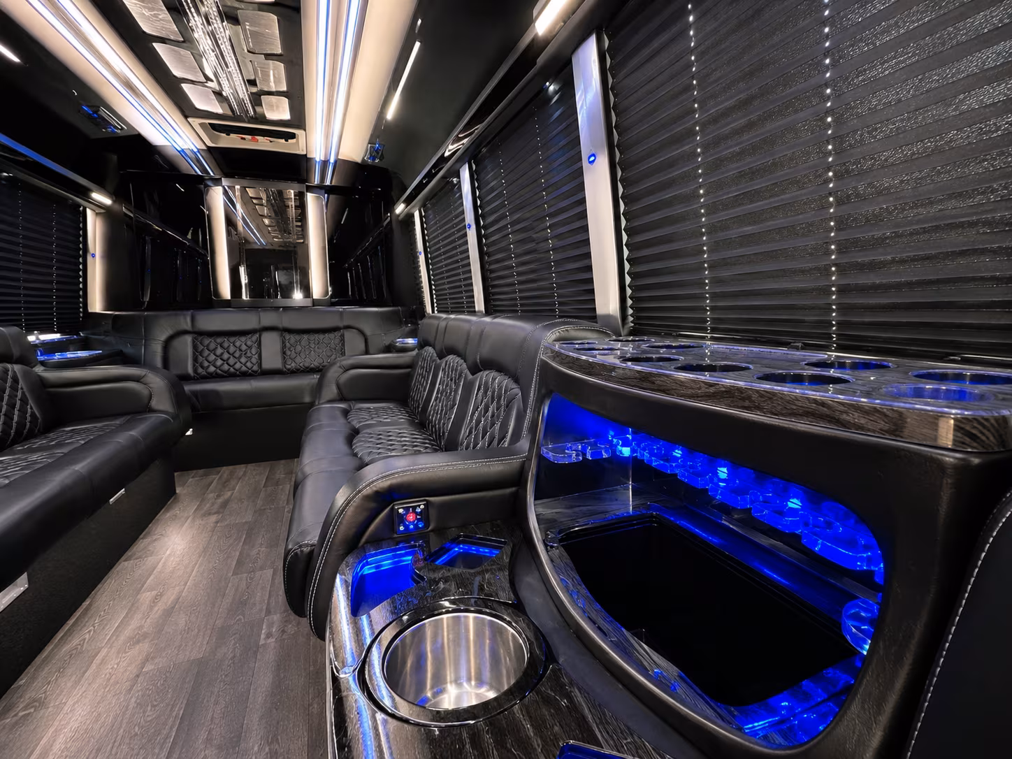 Tacoma Concert & Music Festival Transportation party bus interior