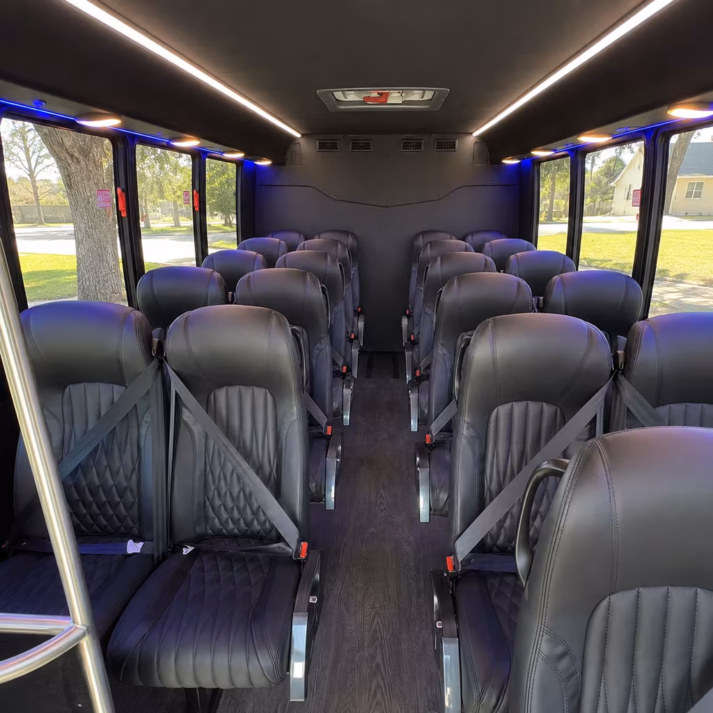 Tacoma Corporate Transportation party bus interior