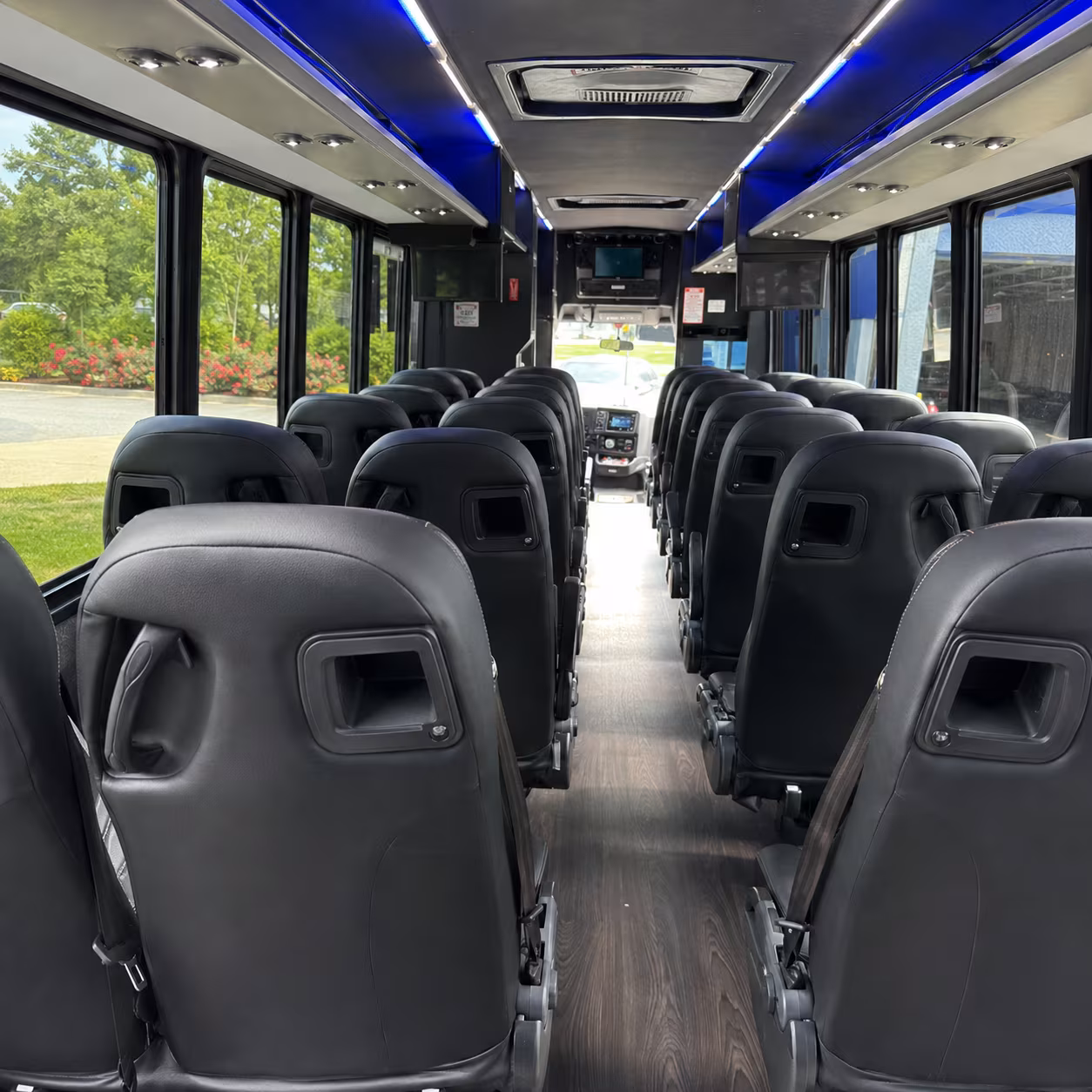 Tacoma School Event Transportation party bus exterior