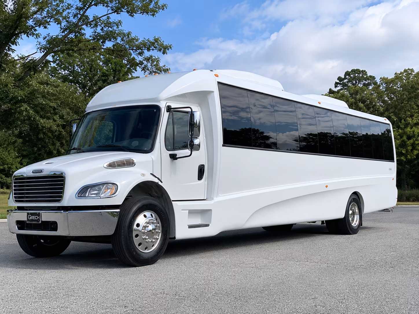 Tacoma Sporting Event Transportation party bus exterior