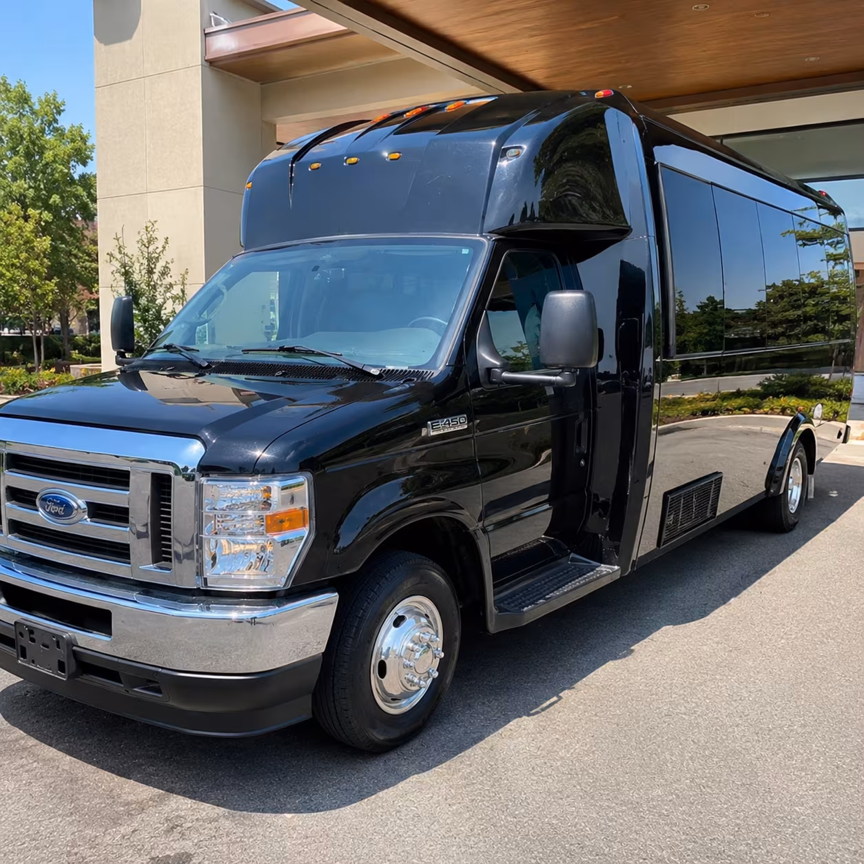 Tacoma Sporting Event Transportation party bus exterior