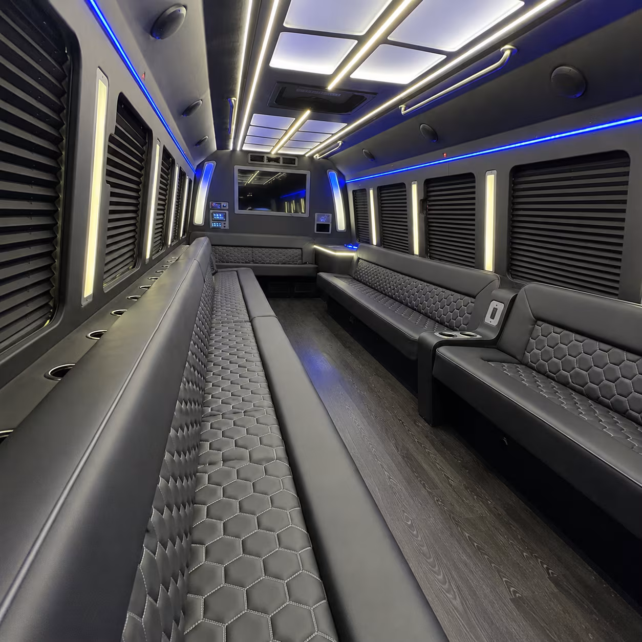 Tacoma Sporting Event Transportation party bus exterior