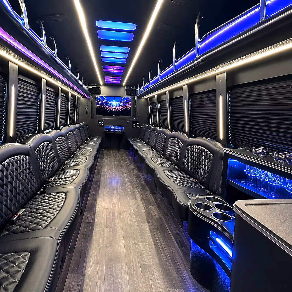 Tacoma Sporting Event Transportation onboard seating