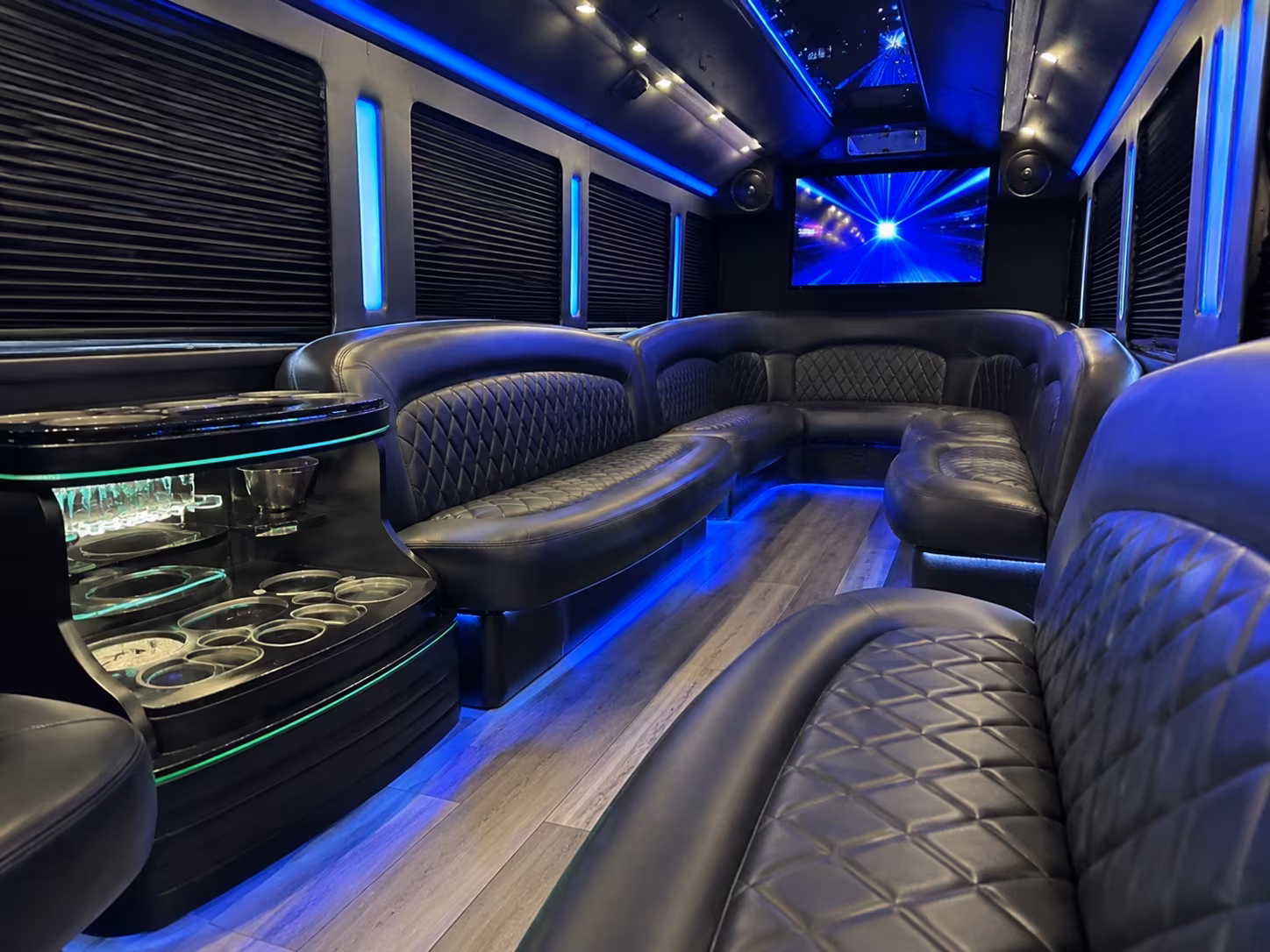 Tacoma Wedding Transportation party bus exterior
