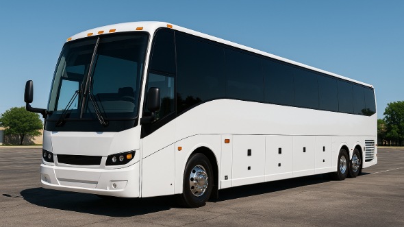 Exterior of Charter Bus Company Tacoma's 45 Passenger Charter Bus in Tacoma