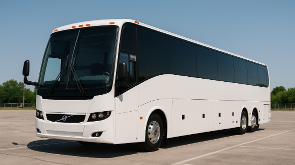 Exterior of Charter Bus Company Tacoma's 56 Passenger Charter Bus in Tacoma